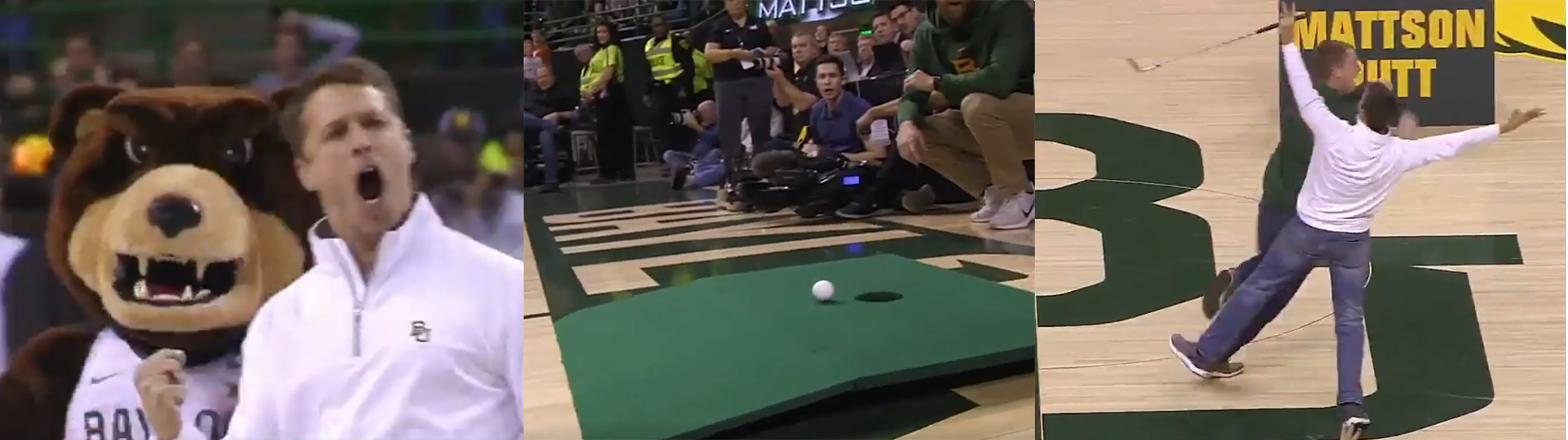 $5000 Putt at College Basketball Game